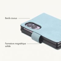 imoshion Étui de télephone portefeuille de luxe Samsung Galaxy Z Fold 8 - Bleu clair