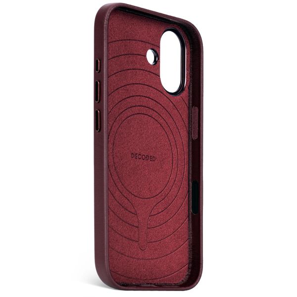 Decoded Coque en cuir MagSafe Apple iPhone 17 - Burgundy