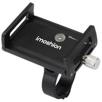 imoshion Mini support de téléphone en aluminium pour vélo - Léger - Universel - Noir