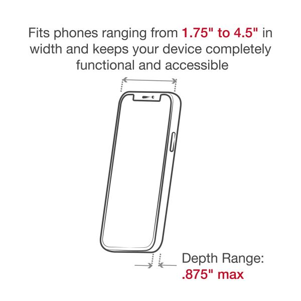 RAM Mounts Support de téléphone X-Grip® Tough-strap pour vélo / scooter / moto - Rotation à 360° - Universel - Grand - Noir