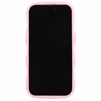 Holdit Coque Wavy Apple iPhone 17e / 16e / 15 / 14 / 13 - Transparent / Pink