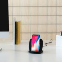 Zens Support pour chargeur rapide sans fil - Chargeur sans fil - Avec câble de charge - 10 Watt - Noir