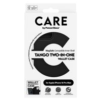 CARE by PanzerGlass Étui de télephone portefeuille Tango 2 en 1 avec MagSafe Apple iPhone 16 Pro Max - Black