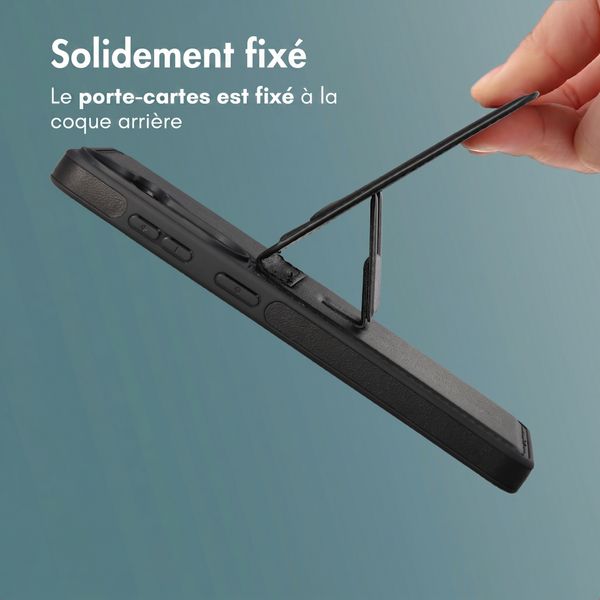 imoshion Coque arrière avec porte-cartes et support Samsung Galaxy S26 Plus - Noir