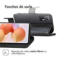 imoshion Étui de télephone portefeuille de luxe Xiaomi 12 / 12X - Noir