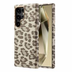 Selencia Coque Sabi imprimé panthère avec MagSafe Samsung Galaxy S24 Ultra - Soft Ivory