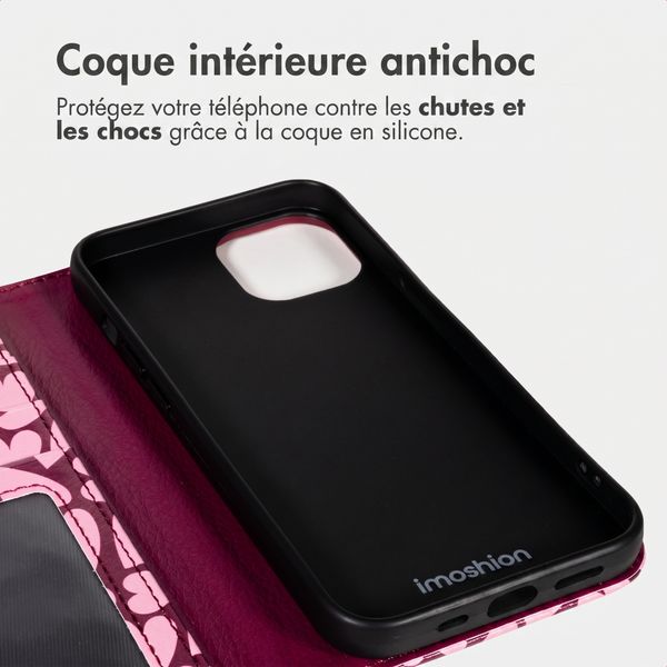imoshion Étui de télephone portefeuille Design Apple iPhone 13 - Hearty Blush