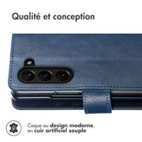 imoshion Étui de télephone portefeuille de luxe Samsung Galaxy Z Fold 6 - Bleu foncé
