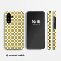 Selencia Coque arrière Vivid Samsung Galaxy A18 (4G) / A17 (4G/5G) - Check This Olive