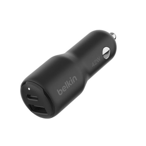 Belkin Chargeur de voiture BoostCharge 2 ports USB-C/USB-A 42W - Noir