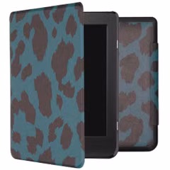 imoshion Design Slim Hard Case Sleepcover Kobo Nia - Green Leopard