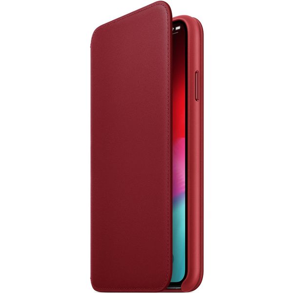 Apple Étui de télephone portefeuille Leather Folio Apple iPhone Xs Max - Red