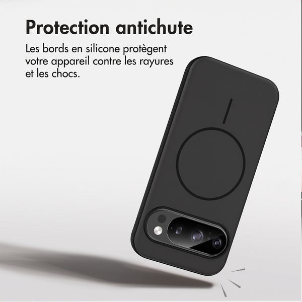 imoshion Coque arrière Color avec Thin MagSafe Ring Google Pixel 11 / 11 Pro / 10 / 10 Pro - Noir