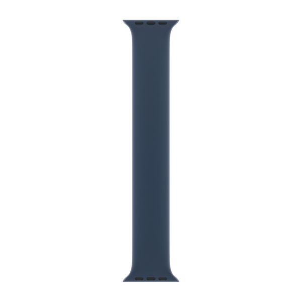 Apple Bracelet Boucle unique en Silicone Apple Watch | 44/45/46/49 mm - Taille 4 - Abyss Blue