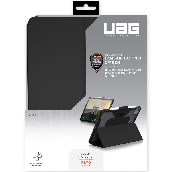 UAG Coque Plyo Apple iPad Air 11 pouces (2026) M4 / (2025) M3 / (2024) M2 / Air 5 (2022) / Air 4 (2020) / Pro 11 (2018/2020) - Noir