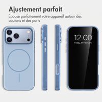 imoshion Coque arrière Color avec Thin MagSafe Ring Apple iPhone 18 Pro / 17 Pro - Bleu clair