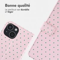 imoshion Étui de télephone portefeuille Design Apple iPhone 13 - Happy Dots