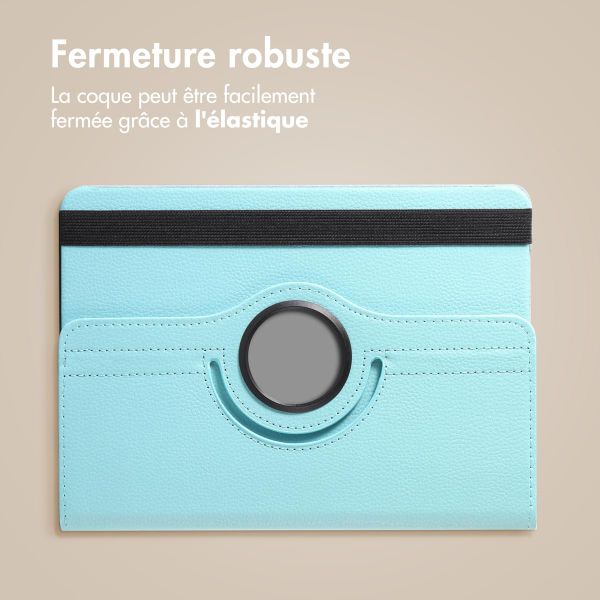 imoshion Coque tablette rotatif à 360° Samsung Galaxy Tab A11 Plus / A9 Plus - Bleu clair