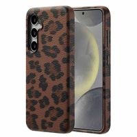 Selencia Coque Sabi imprimé panthère avec MagSafe Samsung Galaxy S24 - Mocha Brown