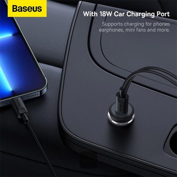 Baseus CW01 Magnetic Car mount - Support de téléphone de voiture - Grille de ventilation - Magnetique et MagSafe - Chargeur sans fil - Noir