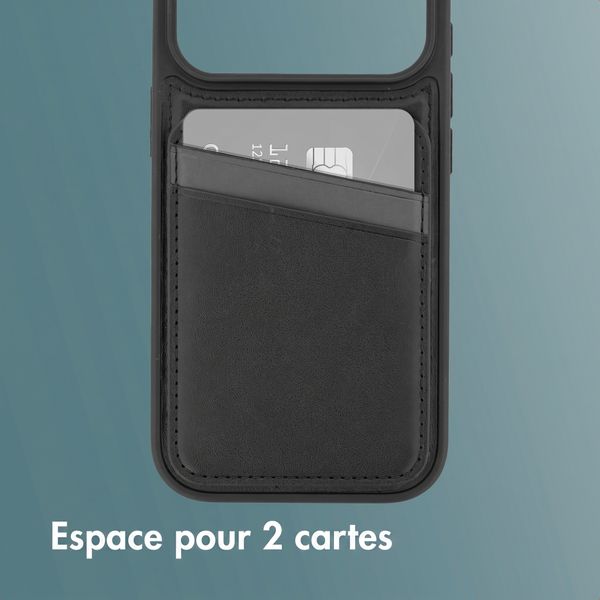 imoshion Coque arrière avec porte-cartes et support Apple iPhone 18 Pro / 17 Pro - Noir