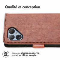 imoshion Étui de télephone portefeuille de luxe Fairphone 5 - Marron