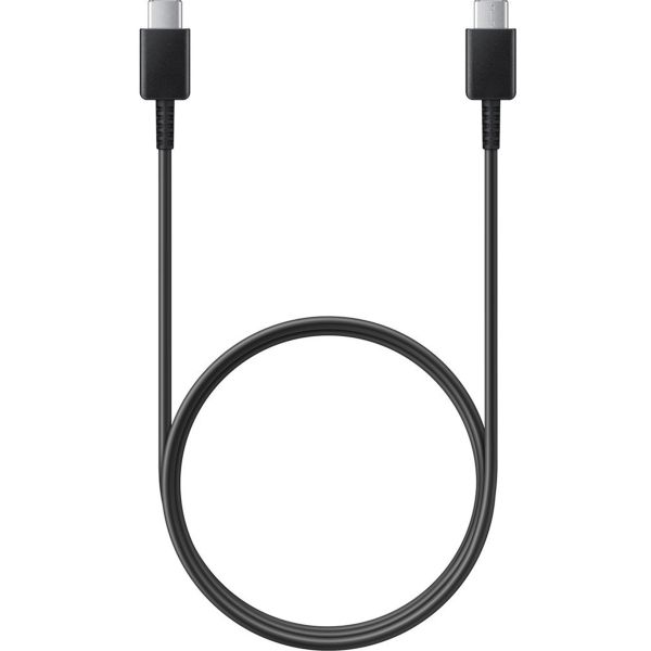 Samsung Lot de charge | USB-C vers USB-C - 1 mètre - 25 Watt - Noir + Original l'Adapteur de charge radpide USB-C emballage d'usine - 25 Watt - Noir