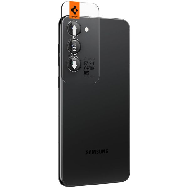 Spigen Optik Lens Protector - Protection complète de la caméra (lot de 2) Samsung Galaxy S23 / S23 Plus - Noir