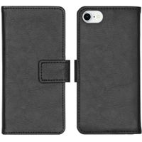 imoshion Étui de télephone portefeuille de luxe Apple iPhone SE (2022 / 2020) / 8 / 7 / 6(s) - Noir