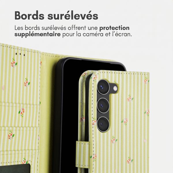 imoshion Étui de télephone portefeuille Design Samsung Galaxy S23 - Garden Stripes