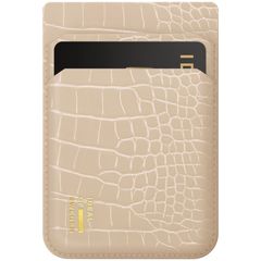 iDeal of Sweden MagSafe / Porte-cartes magnétique - Porte-cartes - Warm Beige Croco
