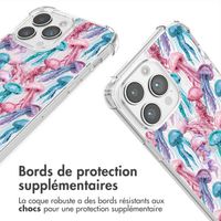 imoshion Coque Design avec cordon Apple iPhone 14 Pro Max - Jellyfish Watercolor
