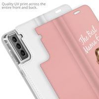 Concevez votre propre housse portefeuille Samsung Galaxy S21 - Blanc