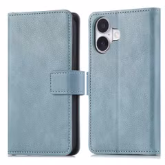imoshion Étui de télephone portefeuille de luxe Apple iPhone 17 - Bleu clair