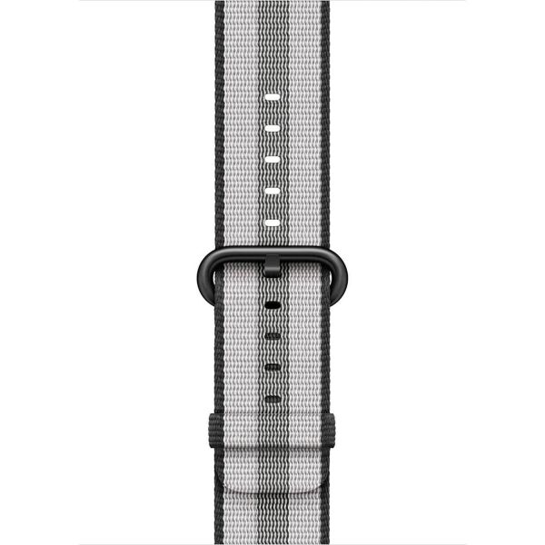 Apple Bracelet en nylon tressé Apple Watch | 44/45/46/49 mm - Black Stripe
