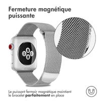 imoshion Bracelet magnétique milanais Apple Watch | 44/45/46/49 mm - Taille S - Argent