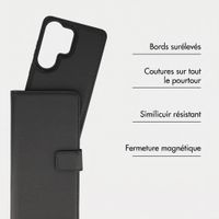 imoshion Étui portefeuille luxe 2-en-1 amovible Samsung Galaxy S26 Ultra - Noir
