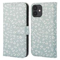 imoshion Étui de télephone portefeuille Design Apple iPhone 11 - Smoke Green Flowers