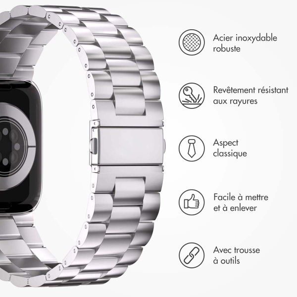 imoshion Bracelet acier Apple Watch | 44/45/46/49 mm - Argent