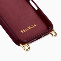 Selencia Coque arrière Rivièra avec MagSafe avec crochets amovibles Apple iPhone 16 Pro Max - Bold Burgundy