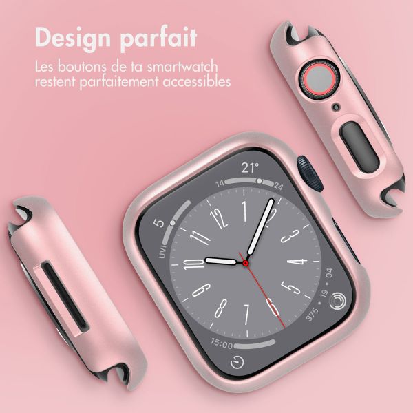 imoshion Coque rigide à couverture complète Apple Watch 7 / 8 / 9 - 41 mm - Rose Doré