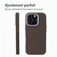 Accezz Coque arrière Mesh avec MagSafe Apple iPhone 16 Pro - Marron