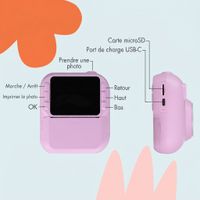 imoshion Kids Camera avec imprimante photo - Appareil photo pour enfants - Photos/Vidéos/Jeux - Lila
