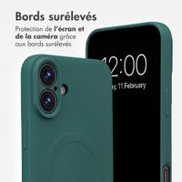 imoshion Coque Couleur avec MagSafe Apple iPhone 16 Plus - Vert foncé