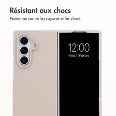 Accezz Coque Liquid Silicone Samsung Galaxy Z Fold 8 Ultra - Stone