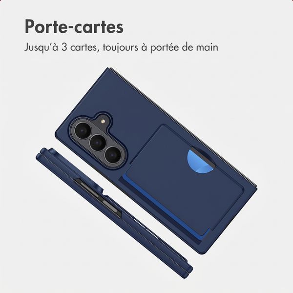 imoshion Backcover avec porte-cartes Samsung Galaxy Z Fold 8 Ultra - Bleu foncé