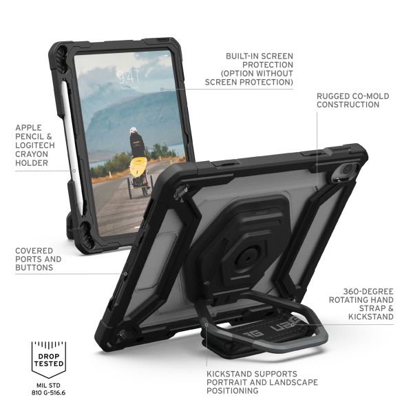 UAG Coque Plasma Apple iPad 11 (2025) 11 pouces A16 / iPad 10 (2022) 10.9 pouces - Ice Black
