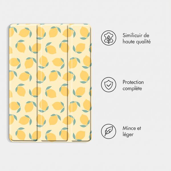 imoshion Coque tablette Design Trifold Samsung Galaxy Tab A11 Plus / A9 Plus - Citrus Dream