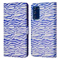 imoshion Étui de télephone portefeuille Design Samsung Galaxy S20 FE - White Blue Stripes