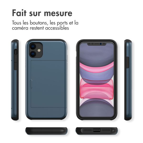 imoshion Coque arrière avec porte-cartes Apple iPhone 11 Pro - Bleu foncé
